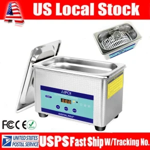 Commercial 800ML Ultrasonic Cleaner Industry w/Timer Jewelry Ring Parts Glasses